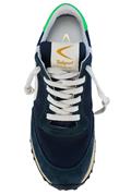 Start Heritage Deep Blue Vintage Nylon Suede Leather