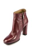 Zip Ankle Boots Red Barolo