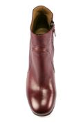 Zip Ankle Boots Red Barolo