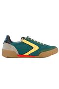 Volley Green Nylon Suede Leather