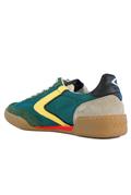 Volley Green Nylon Suede Leather