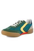 Volley Green Nylon Suede Leather