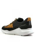 Vienna Black Nylon Brown Nabuck