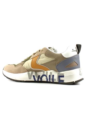 CLUB16 Nylon Beige Camoscio Verde Giallo Pelle Azzurra