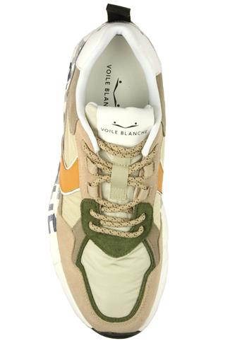 CLUB16 Nylon Beige Camoscio Verde Giallo Pelle Azzurra