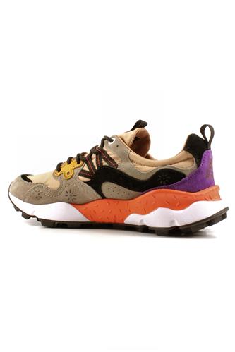 Yamano 3 Camoscio Beige Nylon Crema Nero