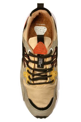 Yamano 3 Camoscio Beige Nylon Crema Nero