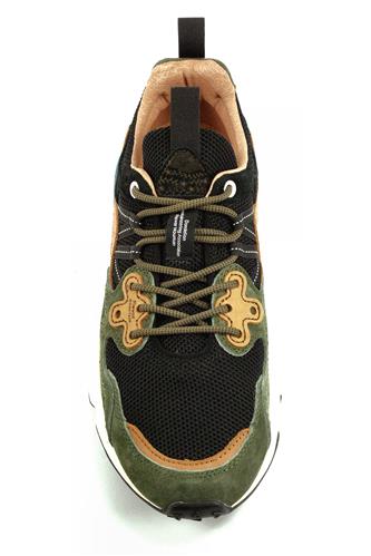 Yamano 3 Mesh Nero Camoscio Verde Militare Cuoio