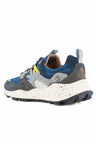 Yamano 3 Blue Navy Nylon Grey Suede