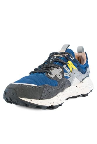 Yamano 3 Blue Navy Nylon Grey Suede