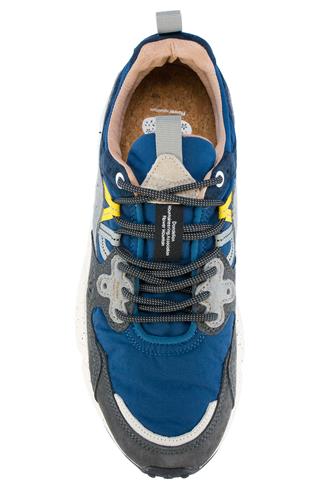 Yamano 3 Blue Navy Nylon Grey Suede