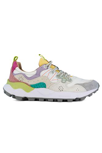 Yamano 3 White Nylon Light Lilac Grey Suede, FLOWER MOUNTAIN