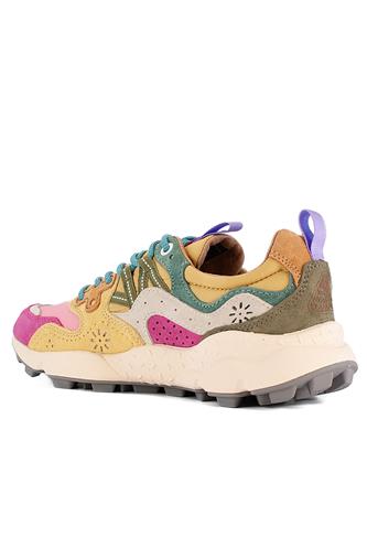 Yamano 3 Fuxia Pink Yellow Nylon Suede