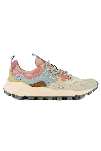 Yamano 3 Beige Nylon Pink Light Brown Suede, FLOWER MOUNTAIN