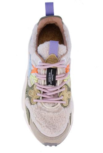 Yamano 3 Lana Beige Camoscio Militare Celeste