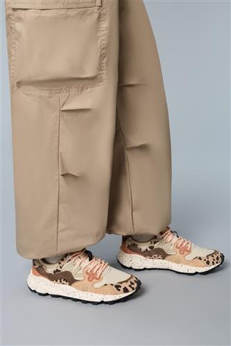 Yamano 3 Nylon Latte Camoscio Beige Marrone Chiaro Animalier
