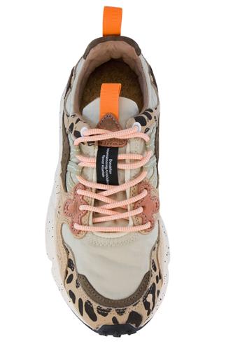Yamano 3 Nylon Latte Camoscio Beige Marrone Chiaro Animalier