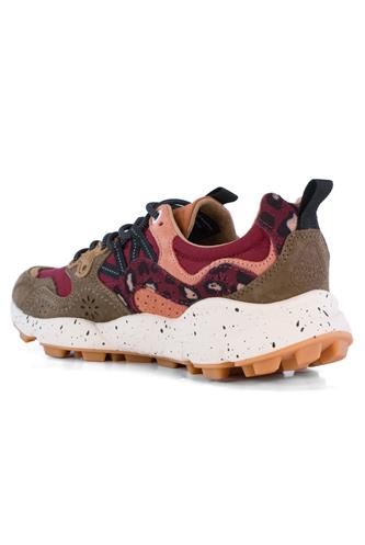 Yamano 3 Bordeaux Nylon Brown Cream Suede