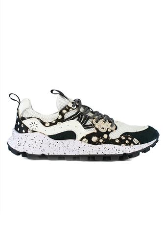 Yamano 3 White Net Black Suede Anthracite Pony Hair, FLOWER MOUNTAIN