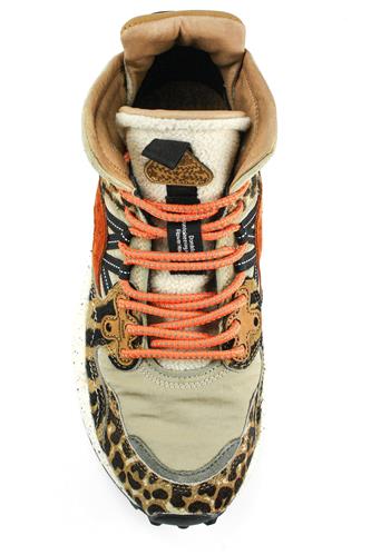 Yamano 3 Mid Uni Brown Pony Skin Grey Red Brick Suede Fur