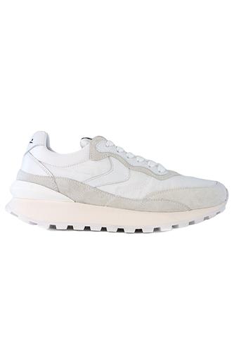 Qwark White Nylon Suede Leather, VOILE BLANCHE