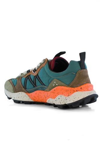 Lenzan Nylon Acid Pelle Castagno Camoscio Verde Bottiglia