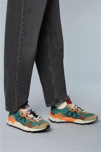 Lenzan Nylon Acid Pelle Castagno Camoscio Verde Bottiglia