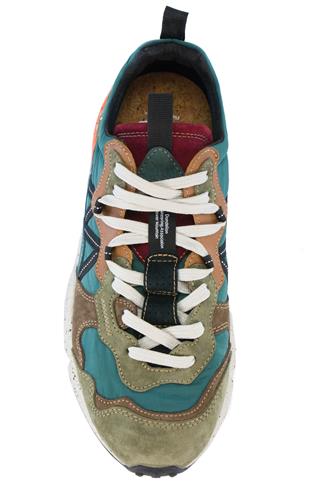 Lenzan Nylon Acid Pelle Castagno Camoscio Verde Bottiglia