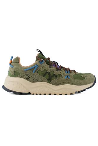Yamabushi Uni Grey Suede Olive Green Nylon, FLOWER MOUNTAIN