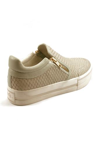 Jordy Puff Nappa Wax S White Marble