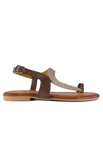 Desert Brown Leather Taupe Laminated Suede, LATIKA