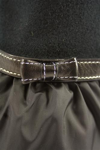 Bianca Neve Tencel Nero Dettaglio Pelle