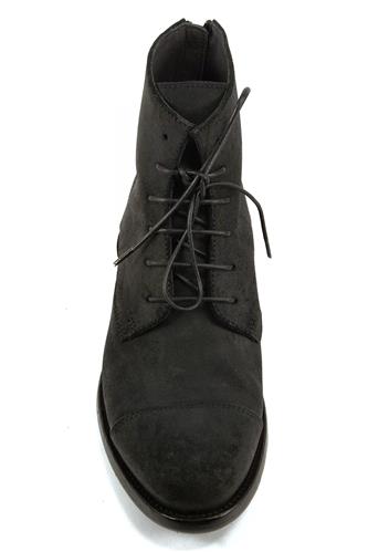 Biker Botin Crosta Oleata Nera
