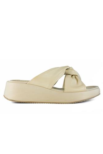 Sandal Beige Leather, SHADDY