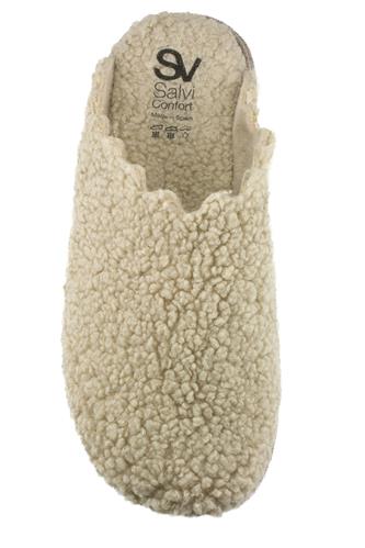 Pantofola Lana Beige