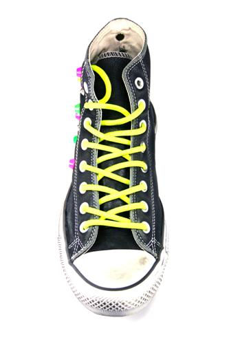 HI LEATHER NEON LTD Black Multicolor Studs