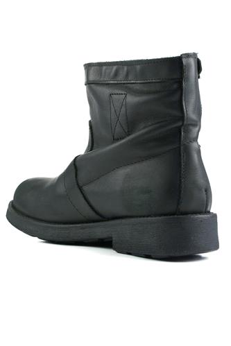 Low Biker Black Used Leather