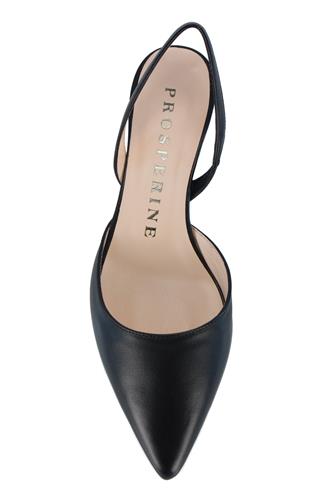 Low Heel Chanel Black Leather