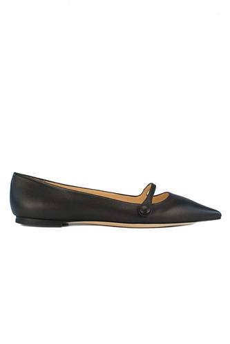 Pointed Ballerinas Black Nappa Leather, PROSPERINE