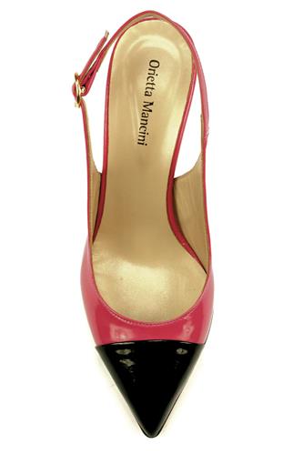 Chanel Fuxia Black Patent Leather