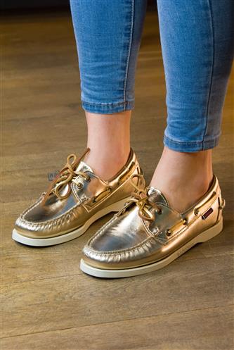 Docksides Portland Met Gold Leather
