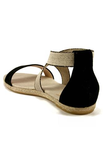 Sandalia Elastic Black Sand