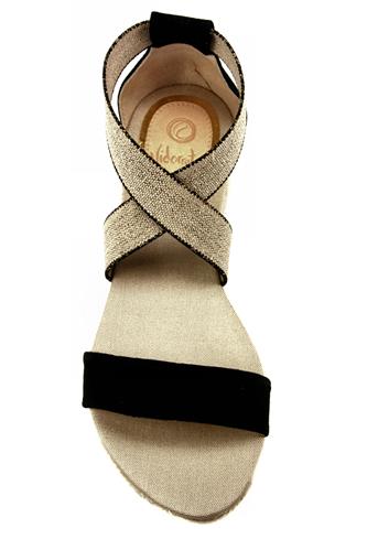 Sandalia Elastic Black Sand