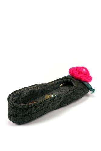 Ballerina Grigio Scuro Lana Te Rosa