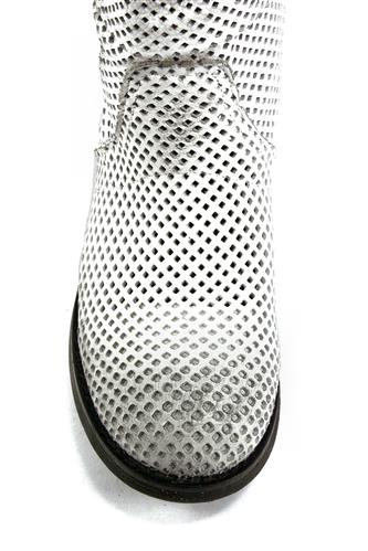 Asport White Perforated Leather