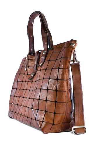 Shopping Acacia Cognac Laser Perforated Leather