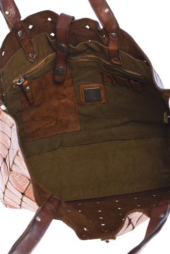 Shopping Acacia Cognac Laser Perforated Leather