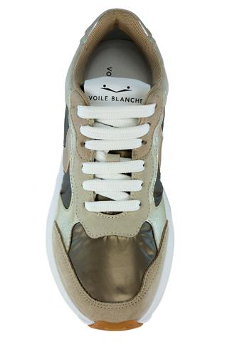 Charlotte Platino Nylon Camoscio Pelle