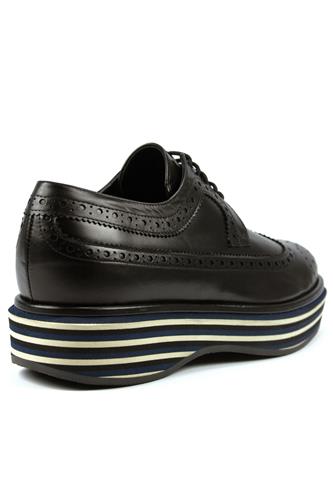 Florida Multi Blue Flat Black Leather