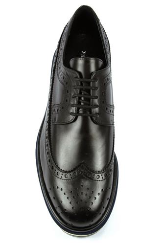 Florida Multi Blue Flat Black Leather